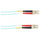 Black Box Colored Fiber OS2 9/125 Singlemode Fiber Optic Patch Cable - OFNR PVC - 3.28 ft Fiber Optic Network Cable for Network Device - First End: 2 x LC Male Network - Second End: 2 x LC Male Network - 10 Gbit/s - Patch Cable - OFNR, Riser - 9/125 &