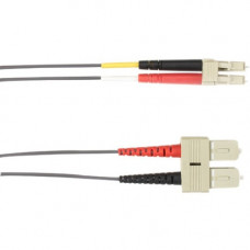 Black Box Colored Fiber OS2 9/125 Singlemode Fiber Optic Patch Cable - OFNR PVC - 6.56 ft Fiber Optic Network Cable for Network Device - First End: 2 x SC Network - Male - Second End: 2 x LC Network - Male - 1 Gbit/s - Patch Cable - OFNR, CMR - 9/125 &