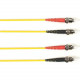 Black Box Fiber Optic Duplex Patch Network Cable - 6.56 ft Fiber Optic Network Cable for Network Device - First End: 2 x ST Male Network - Second End: 2 x ST Male Network - 128 MB/s - Patch Cable - 9/125 &micro;m - Yellow - TAA Compliant FOCMRSM-002M-