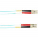 Black Box OS2 9/125 Singlemode Fiber Optic Patch Cable OFNR PVC LC-LC AQ 3M - 9.84 ft Fiber Optic Network Cable for Network Device - First End: 2 x LC Male Network - Second End: 2 x LC Male Network - 10 Gbit/s - Patch Cable - OFNR, Riser, CMR - 9/125 &