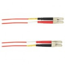Black Box Colored Fiber OS2 9/125 Singlemode Fiber Optic Patch Cable - OFNR PVC - 9.84 ft Fiber Optic Network Cable for Network Device - First End: 2 x LC Male Network - Second End: 2 x LC Male Network - 10 Gbit/s - Patch Cable - OFNR, Riser, CMR - 9/125 