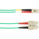Black Box Duplex Fiber Optic Patch Network Cable - 9.84 ft Fiber Optic Network Cable for Network Device - First End: 2 x SC Male Network - Second End: 2 x SC Male Network - 1 Gbit/s - Patch Cable - 9/125 &micro;m - Green - TAA Compliant FOCMRSM-003M-S
