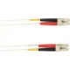 Black Box Duplex Fiber Optic Patch Network Cable - 13.12 ft Fiber Optic Network Cable for Network Device - First End: 2 x LC Male Network - Second End: 2 x LC Male Network - 1 Gbit/s - Patch Cable - 9/125 &micro;m - White - TAA Compliant FOCMRSM-004M-