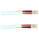 Black Box Colored Fiber OS2 9/125 Singlemode Fiber Optic Patch Cable - OFNR PVC - 32.81 ft Fiber Optic Network Cable for Network Device - First End: 2 x LC Male Network - Second End: 2 x LC Male Network - 10 Gbit/s - Patch Cable - OFNR, Riser - 9/125 &