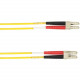 Black Box Duplex Fiber Optic Patch Network Cable - 19.69 ft Fiber Optic Network Cable for Network Device - First End: 2 x LC Male Network - Second End: 2 x LC Male Network - 1 Gbit/s - Patch Cable - 9/125 &micro;m - Yellow - TAA Compliant - TAA Compli