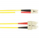 Black Box Fiber Optic Duplex Patch Network Cable - 16.40 ft Fiber Optic Network Cable for Network Device - First End: 2 x SC Male Network - Second End: 2 x LC Male Network - 10 Gbit/s - Patch Cable - LSZH - 50/125 &micro;m - Yellow - TAA Compliant FOL