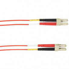 Black Box Colored Fiber OM3 50-Micron Multimode Fiber Optic Patch Cable - Duplex, LSZH - 6.56 ft Fiber Optic Network Cable for Network Device - First End: 2 x LC Male Network - Second End: 2 x LC Male Network - 10 Gbit/s - Patch Cable - LSZH - 50/125 &