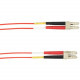 Black Box Colored Fiber OM3 50-Micron Multimode Fiber Optic Patch Cable - Duplex, LSZH - 6.56 ft Fiber Optic Network Cable for Network Device - First End: 2 x LC Male Network - Second End: 2 x LC Male Network - 10 Gbit/s - Patch Cable - LSZH - 50/125 &