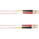 Black Box Colored Fiber OM3 50-Micron Multimode Fiber Optic Patch Cable - Duplex, LSZH - 9.84 ft Fiber Optic Network Cable for Network Device - First End: 2 x LC Male Network - Second End: 2 x LC Male Network - 1.25 GB/s - Patch Cable - 50/125 &micro;