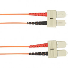 Black Box Colored Fiber OM3 50/125 Multimode Fiber Optic Patch Cable - LSZH - 98.43 ft Fiber Optic Network Cable for Network Device - First End: 2 x SC Male Network - Second End: 2 x LC Male Network - 10 Gbit/s - Patch Cable - LSZH, LSOH - 50/125 &mic
