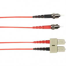 Black Box Colored Fiber OM2 50-Micron Multimode Fiber Optic Patch Cable - Duplex, LSZH - 26.25 ft Fiber Optic Network Cable for Network Device - First End: 2 x ST Male Network - Second End: 2 x SC Male Network - 128 MB/s - Patch Cable - 50/125 &micro;