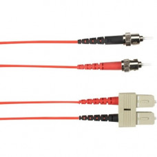 Black Box Colored Fiber OM2 50-Micron Multimode Fiber Optic Patch Cable - Duplex, LSZH - 49.21 ft Fiber Optic Network Cable for Network Device - First End: 2 x ST Male Network - Second End: 2 x SC Male Network - 128 MB/s - Patch Cable - 50/125 &micro;