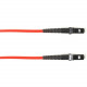 Black Box Fiber Optic Patch Network Cable - 3.20 ft Fiber Optic Network Cable for Network Device - First End: 1 x MT-RJ Male Network - Second End: 1 x MT-RJ Male Network - 10 Gbit/s - Patch Cable - LSZH - 62.5/125 &micro;m - Red - TAA Compliant FOLZH6