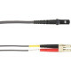 Black Box Colored Fiber OM1 62.5-Micron Multimode Fiber Optic Patch Cable - Duplex, LSZH - 9.84 ft Fiber Optic Network Cable for Network Device - First End: 2 x LC Male Network - Second End: 2 x MT-RJ Male Network - 10 Gbit/s - Patch Cable - LSZH - 62.5/1