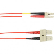 Black Box Colored Fiber OM1 62.5-Micron Multimode Fiber Optic Patch Cable - Duplex, LSZH - 9.84 ft Fiber Optic Network Cable for Network Device - First End: 2 x SC Male Network - Second End: 2 x LC Male Network - 128 MB/s - Patch Cable - 62.5/125 &mic