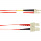 Black Box Colored Fiber OM1 62.5-Micron Multimode Fiber Optic Patch Cable - Duplex, LSZH - 9.84 ft Fiber Optic Network Cable for Network Device - First End: 2 x SC Male Network - Second End: 2 x LC Male Network - 128 MB/s - Patch Cable - 62.5/125 &mic