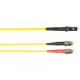 Black Box Fiber Optic Duplex Patch Network Cable - 6.50 ft Fiber Optic Network Cable for Network Device - First End: 2 x ST Male Network - Second End: 1 x MT-RJ Male Network - 10 Gbit/s - Patch Cable - LSZH - 62.5/125 &micro;m - Yellow - TAA Compliant