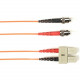 Black Box Fiber Optic Duplex Patch Network Cable - 9.80 ft Fiber Optic Network Cable for Network Device - First End: 2 x ST Male Network - Second End: 2 x SC Male Network - 10 Gbit/s - Patch Cable - LSZH - 62.5/125 &micro;m - Orange - TAA Compliant FO