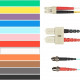 Black Box Coloured Multimode OM1 Patch Cable - LSZH Duplex - 49.21 ft Fiber Optic Network Cable for Network Device - First End: 2 x SC Male Network - Second End: 2 x LC Male Network - 10 Gbit/s - Patch Cable - LSZH - 62.5/125 &micro;m - Orange FOLZH62