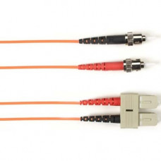 Black Box Colored Fiber OM1 62.5-Micron Multimode Fiber Optic Patch Cable - Duplex, LSZH - 98.43 ft Fiber Optic Network Cable for Network Device - First End: 2 x ST Male Network - Second End: 2 x SC Male Network - 1 Gbit/s - Patch Cable - 62.5/125 &mi