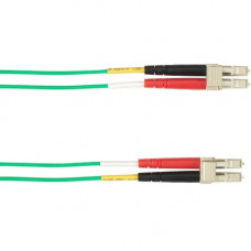 Black Box Colored Fiber OM4 50/125 Multimode Fiber Optic Patch Cable - LSZH - 6.56 ft Fiber Optic Network Cable for Network Device - First End: 2 x LC Male Network - Second End: 2 x LC Male Network - 10 Gbit/s - Patch Cable - LSZH - 50/125 &micro;m - 