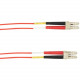 Black Box Fiber Optic Patch Network Cable - 9.84 ft Fiber Optic Network Cable for Network Device - First End: 2 x LC Male Network - Second End: 2 x LC Male Network - 10 Gbit/s - Patch Cable - 50/125 &micro;m - Red - TAA Compliant - TAA Compliance FOLZ