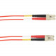 Black Box Fiber Optic Patch Network Cable - 13.12 ft Fiber Optic Network Cable for Network Device - First End: 2 x LC Male Network - Second End: 2 x LC Male Network - 10 Gbit/s - Patch Cable - 50/125 &micro;m - Red - TAA Compliant FOLZHM4-004M-LCLC-RD