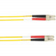 Black Box Fiber Optic Patch Network Cable - 13.12 ft Fiber Optic Network Cable for Network Device - First End: 2 x LC Male Network - Second End: 2 x LC Male Network - 10 Gbit/s - Patch Cable - 50/125 &micro;m - Yellow - TAA Compliant FOLZHM4-004M-LCLC