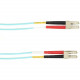 Black Box Colored Fiber OM4 50/125 Multimode Fiber Optic Patch Cable - LSZH - 19.69 ft Fiber Optic Network Cable for Network Device - First End: 2 x LC Network - Male - Second End: 2 x LC Network - Male - 10 Gbit/s - Patch Cable - LSZH - 50/125 &micro