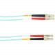 Black Box Colored Fiber OM4 50/125 Multimode Fiber Optic Patch Cable - LSZH - 19.69 ft Fiber Optic Network Cable for Network Device - First End: 2 x LC Network - Male - Second End: 2 x LC Network - Male - 10 Gbit/s - Patch Cable - LSZH - 50/125 &micro
