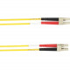 Black Box Colored Fiber OM4 50-Micron Multimode Fiber Optic Patch Cable - Duplex, LSZH - 22.97 ft Fiber Optic Network Cable for Network Device - First End: 2 x LC Male Network - Second End: 2 x LC Male Network - 5 GB/s - Patch Cable - 50/125 &micro;m 