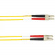 Black Box Fiber Optic Duplex Network Cable - 40 ft Fiber Optic Network Cable for Network Device - First End: 2 x LC Male Network - Second End: 2 x LC Male Network - Yellow FOLZHM4-LCLC-YL-40