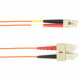 Black Box Fiber Optic Duplex Patch Network Cable - 49.20 ft Fiber Optic Network Cable for Network Device - First End: 2 x SC Male Network - Second End: 2 x LC Male Network - 10 Gbit/s - Patch Cable - LSZH - 50/125 &micro;m - Orange - TAA Compliant FOL