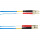 Black Box Colored Fiber OS2 9/125 Singlemode Fiber Optic Patch Cable - LSZH - 9.84 ft Fiber Optic Network Cable for Network Device - First End: 2 x LC Male Network - Second End: 2 x LC Male Network - 1 Gbit/s - Patch Cable - LSZH - 9/125 &micro;m - Bl