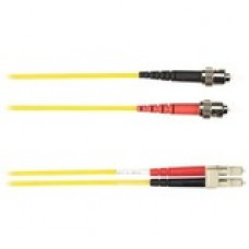 Black Box Colored Fiber OS2 9/125 Singlemode Fiber Optic Patch Cable - LSZH - 121.39 ft Fiber Optic Network Cable for Network Device - First End: 2 x ST Male Network - Second End: 2 x LC Male Network - 1 Gbit/s - Patch Cable - LSZH, LSOH - 9/125 &micr