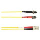 Black Box Colored Fiber OS2 9/125 Singlemode Fiber Optic Patch Cable - LSZH - 121.39 ft Fiber Optic Network Cable for Network Device - First End: 2 x ST Male Network - Second End: 2 x LC Male Network - 1 Gbit/s - Patch Cable - LSZH, LSOH - 9/125 &micr