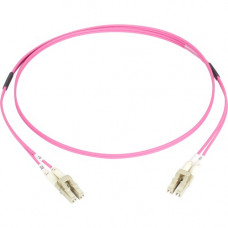 Black Box Connect Fiber Optic Network Cable - 3.28 ft Fiber Optic Network Cable for Network Device, Transceiver, Patch Panel - First End: 2 x LC Male Network - Second End: 2 x LC Male Network - 100 Gbit/s - Patch Cable - LSZH, LSOH - 50/125 &micro;m -