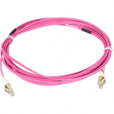 Black Box Connect Fiber Optic Network Cable - 9.84 ft Fiber Optic Network Cable for Network Device, Transceiver - First End: 2 x LC Male Network - Second End: 2 x LC Male Network - 100 Gbit/s - Patch Cable - LSZH, LSOH - 50/125 &micro;m - Erika Violet