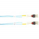 Black Box LockPORT Fiber Optic Duplex Patch Network Cable - 9.80 ft Fiber Optic Network Cable for Security Camera, Network Device - First End: 2 x LC Male Network - Second End: 2 x LC Male Network - 10 Gbit/s - Patch Cable - OFNR - 50/125 &micro;m - A