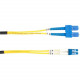 Black Box Single-Mode Value Line Patch Cable, SC-LC, 2-m (6.5-ft.) - 6.56 ft Fiber Optic Network Cable for Network Device - First End: 2 x SC Male Network - Second End: 2 x LC Male Network - Patch Cable - 9/125 &micro;m - Yellow - RoHS Compliance FOSM