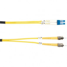 Black Box Single-Mode Value Line Patch Cable, ST-LC, 2-m (6.5-ft.) - 6.56 ft Fiber Optic Network Cable for Network Device - First End: 2 x ST Male Network - Second End: 2 x LC Male Network - Patch Cable - Yellow - RoHS, TAA Compliance FOSM-002M-STLC