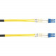 Black Box Fiber Optic Duplex Patch Network Cable - 65.62 ft Fiber Optic Network Cable for Network Device - First End: 2 x LC Male Network - Second End: 2 x LC Male Network - Patch Cable - Yellow FOSM-020M-LCLC