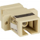 Black Box Fiber Optic Network Adapter - 1 x SC Female Network - 1 x SC Female Network - Beige - TAA Compliant FOT117-R2