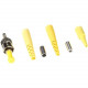 Black Box Fiber Optic Connector - ST, 126-Micron, Singlemode, Simplex, 3.0-mm Boot - 1 x ST Male - TAA Compliant FOT200-R2
