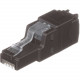 Panduit  PanNet TX6A RJ45, Cat 6A UTP Field Term Plug, 22-26 AWG, Black - 10 Pack - 1 x RJ-45 Network - Male - Black - TAA Compliance FP6X88MTG-X