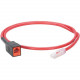 Panduit  PanNet Test Cord - 3.28 ft Category 6a Network Cable for Security Camera, Motion Sensor, Audio/Video Device, Network Device, Wireless Access Point - First End: 1 x RJ-45 Male Network - Second End: 1 x RJ-45 Female Network - CM - 26 AWG - Red - 1 