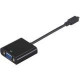 Fujitsu microHDMI to VGA Conversion Adapter - 7" HDMI/VGA Video Cable for Video Device - First End: 1 x Micro HDMI Male Digital Audio/Video - Second End: 1 x HD-15 Female VGA FPCCBL76AP