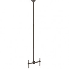 Startech.Com Ceiling TV Mount - 8.2&#39;&#39; to 9.8&#39;&#39; Long Pole - 32 to 75" TVs with a weight capacity of up to 110 lb. (50 kg) - Telescopic pole can extend from 8.2 to 9.8&#39;&#39; (2.5 to 3 m) - Ceiling mount swive