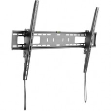 Startech.Com Flat Screen TV Wall Mount - Tilting - For 60" to 100" VESA Mount TVs - Steel - Heavy Duty TV Wall Mount - Low-Profile Design - Fits Curved TVs - 100" Screen Support - 165.35 lb Load Capacity - Black FPWTLTB1