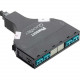 Panduit SFQ Cassette - 8 Port(s) - 4 x Duplex - Aqua, Black - TAA Compliance FQ3ZO-08-10B